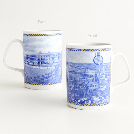 Tazza mug Tendenze porcellana fine decoro Italia 1800 H 10,5 cm

