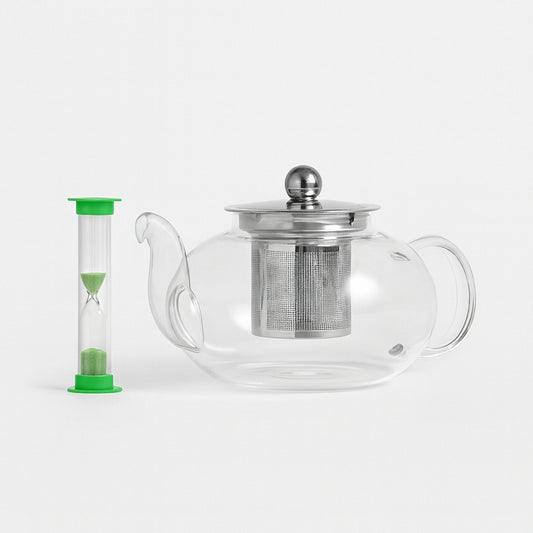Teiera Cuorematto con clessidra segnatempo 600ml per infusione perfetta