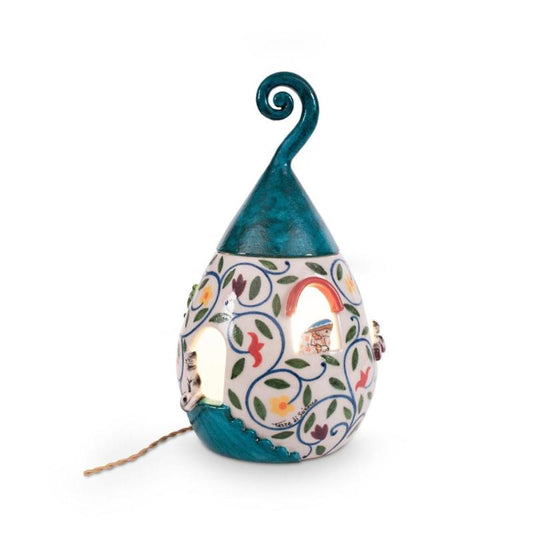 Terre di Scirocco Figli dei Fiori Lampada Laterna Finestre Personaggi H.59 Cm