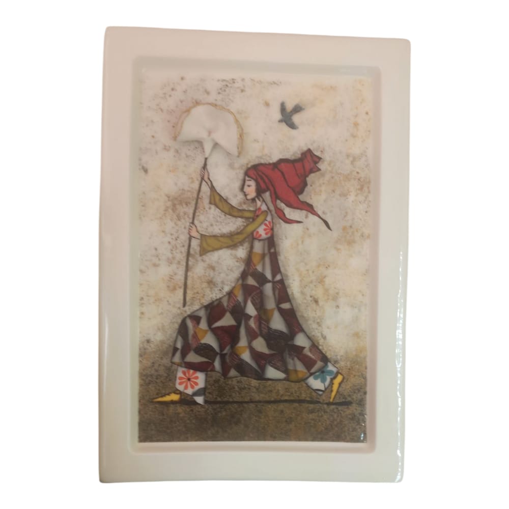 Terre di Scirocco – Quadretto New Love 17x24 cm in Ceramica Artistica