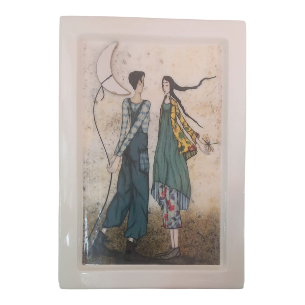 Terre di Scirocco – Quadretto New Love 17x24 cm in Ceramica Artistica