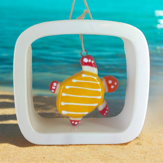 Terre di Scirocco Video Tartaruga Marina Misura 10,50X10,30 Cm in Ceramica