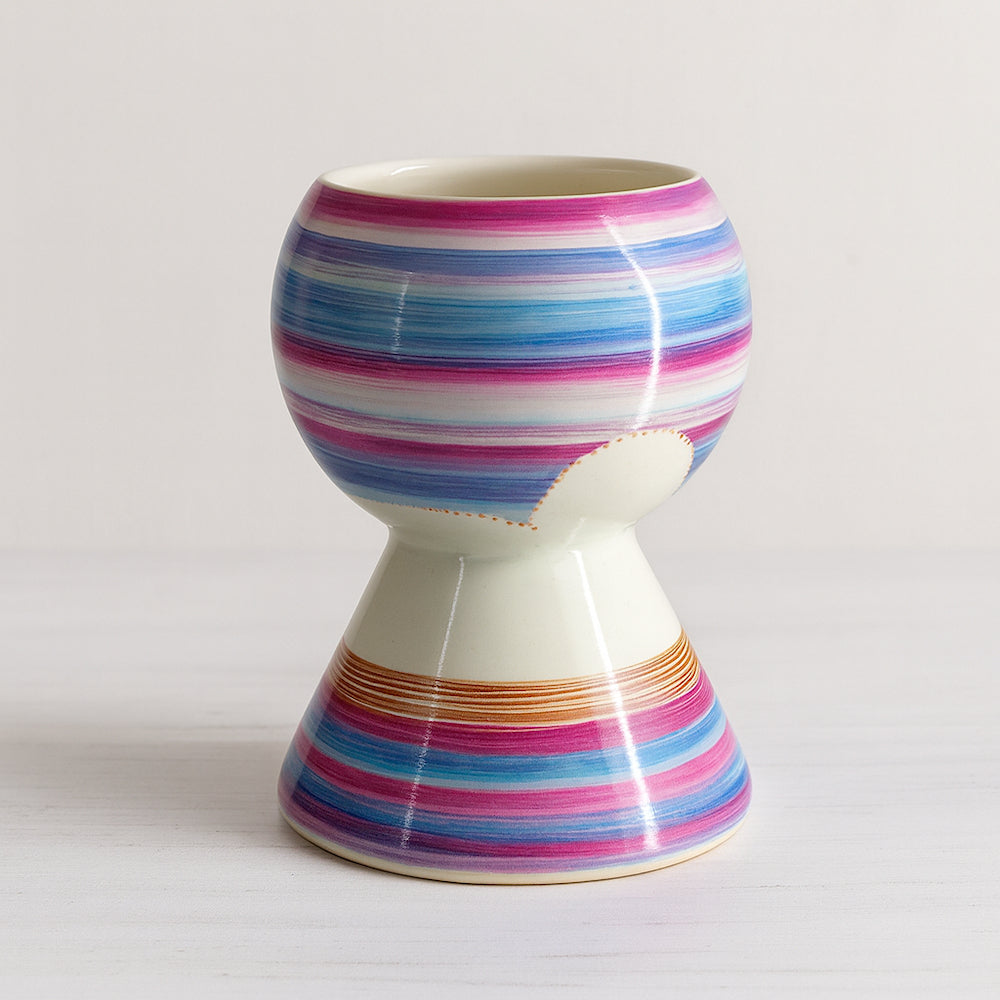 Totem Sharon Tropicana Loren in porcellana H 15 cm porta piantina decorativa