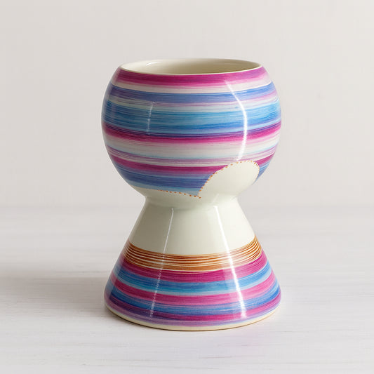 Totem Sharon Tropicana Loren in porcellana H 15 cm porta piantina decorativa
