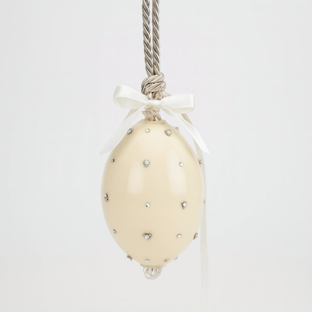 Uovo in vetro Murano Arthesiana 9×6 cm decorazione pasquale Made in Italy