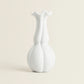Vaso Fagotto bianco in ceramica smaltata Cuorematto h 33 cm – vaso decorativo artigianale