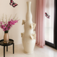 Vaso SER Capodimonte H43 cm in porcellana con farfalle – oggetto artistico decorativo – Le Favole
