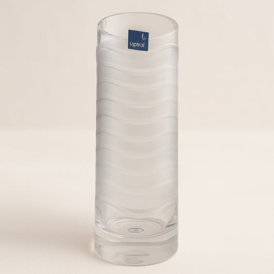 Vaso in vetro satinato Saphira H 35 cm Ø 10 cm