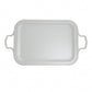 Vassoio Daliana 57 cm Old Sheffield bianco stile shabby chic decorativo