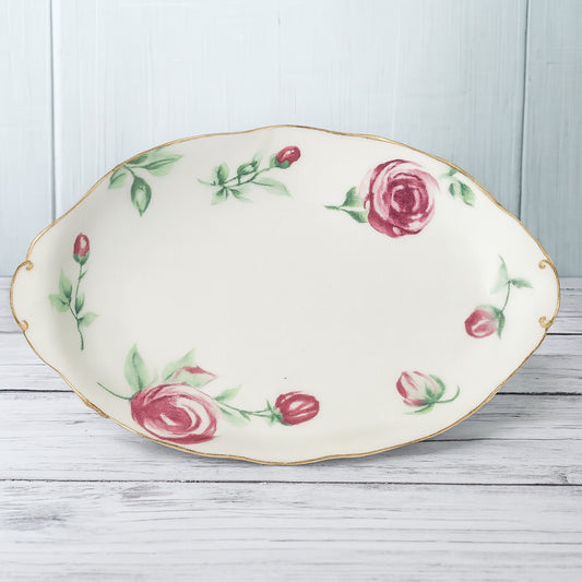 Vassoio ovale Royal Albert Rose Clouds in porcellana 26 cm – decoro raro e da collezione – Le Favole
