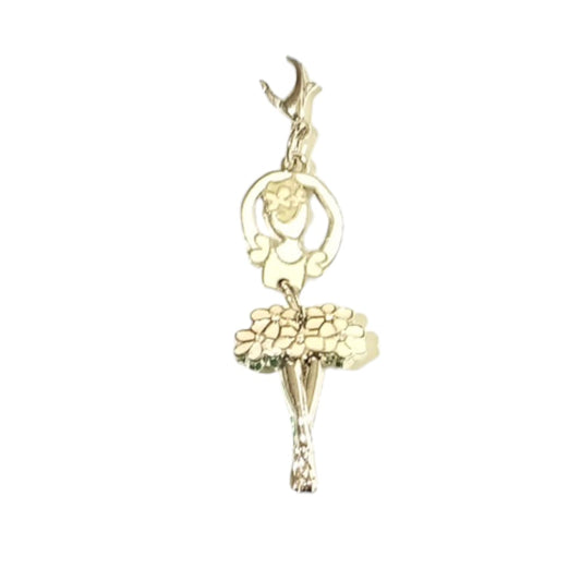 Wald Ballerina Charm in Metallo smaltato anallergico cm 6