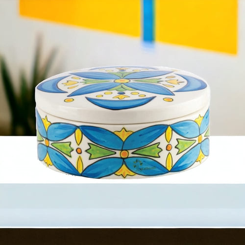 Gli Alberelli Scatola Positano Ceramica 15x6 cm