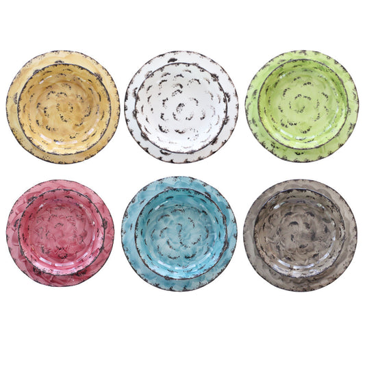 Zampiva Servizio Piatti In Ceramica Mix & Match 12pz Fatto E Decorato A Mano