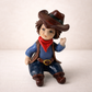 Zampiva Cowboy Ceramica Dipinta a Mano H 9,5 cm
