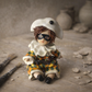 Zampiva Statua Arlecchino Ceramica Artigianale H 9 cm