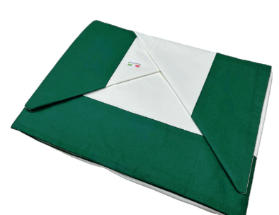 Completo letto con bordo art: feel in cotone | made in Italy