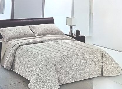Coordinato Letto Zaira – Copriletto Jacquard + Completo Letto in Cotone