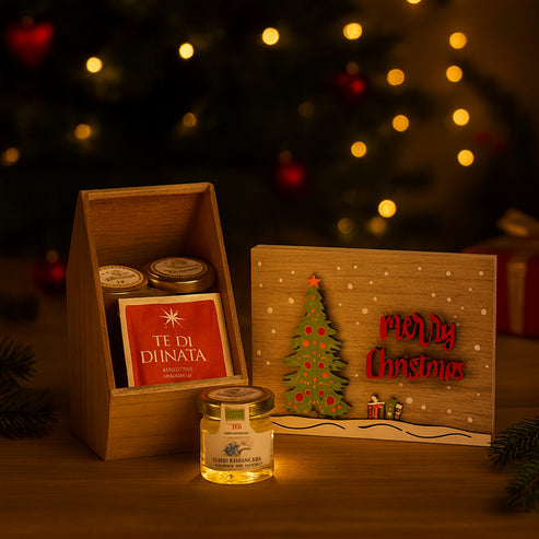 Scatola infusi Babbomatto 16 bustine, confezione regalo elegante