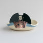 Arthesiana Centro Tavola Porta Bon Bon Pirata Ceramica 27,5 cm