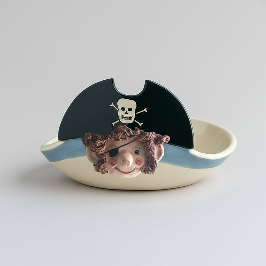 Arthesiana Pirate Ceramic Bon Bon Holder Centerpiece 27.5 cm