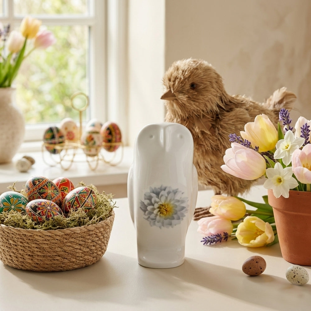 Viva Gufo Ceramics Decorative Porcelain H 18 cm 