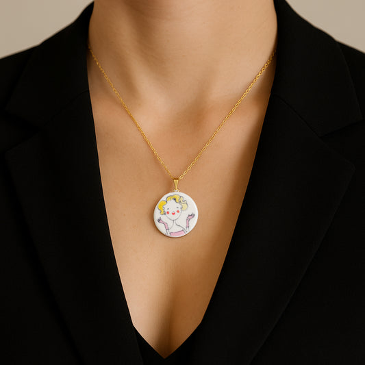 Manitas de Plata – Collana Marilyn Monroe in Porcellana