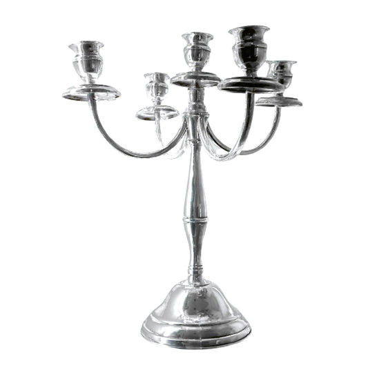 Afm Candeliere 5 Fuochi In Argento 800 Stile Inglese Candelabro 5 Fiamme costo