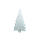 Cereria Parma Albero Pino Medio Bianco Brinato Candela in cera Italiana Profumata H.15,5 cm