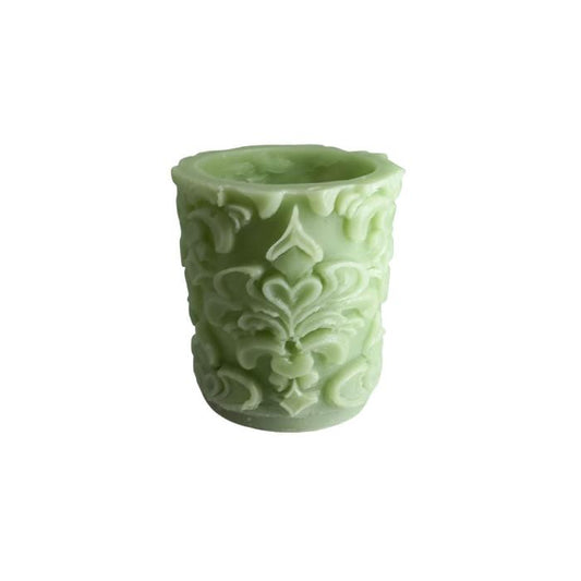 Cereria Parma Candela Profumata Bicchiere Cera con Tea Light Colorati H.11x10 Cm Made In Italy Lilla