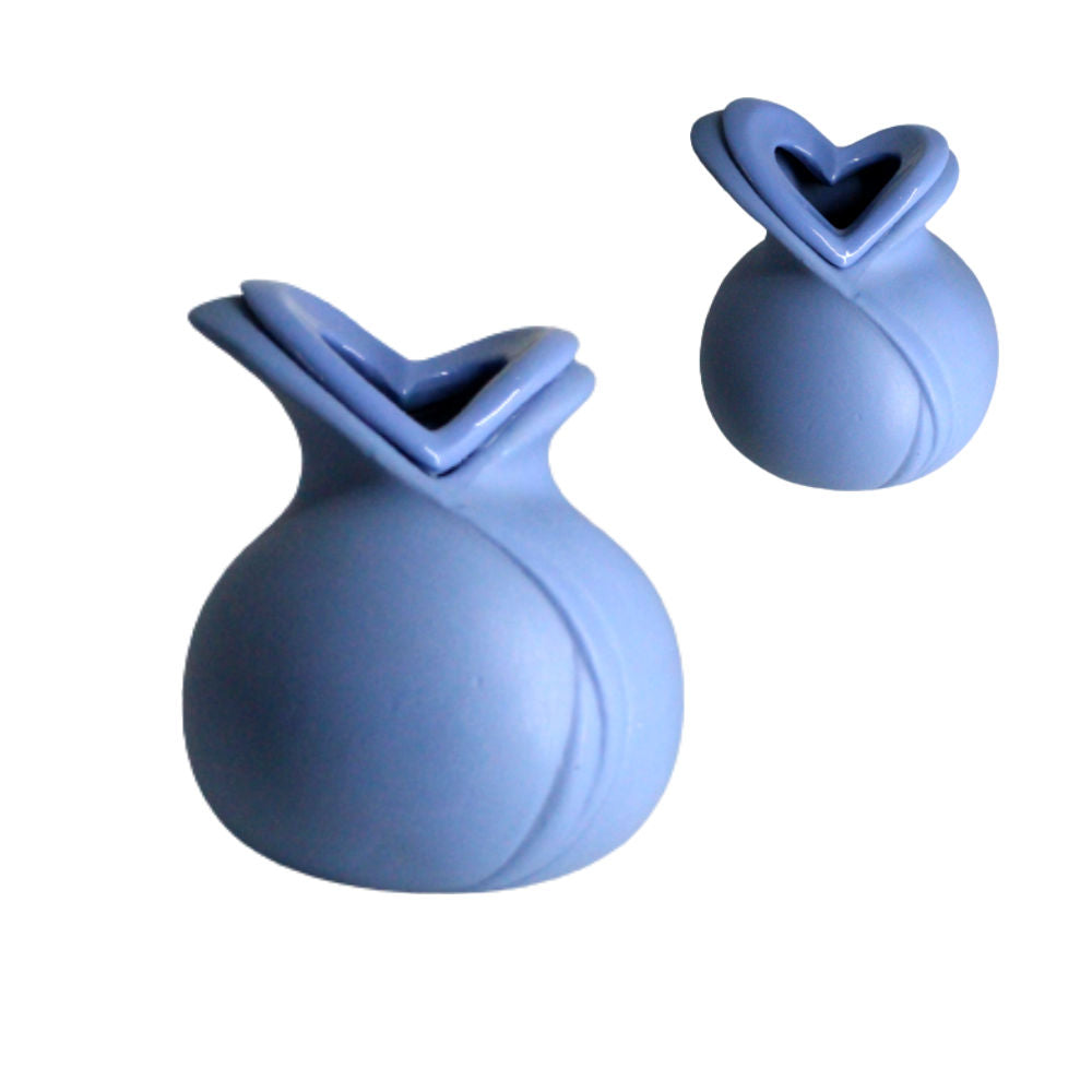 Weds Vaso Diffusore Porcellana e Biscuit decoro Cuori Made In Italy Moderno