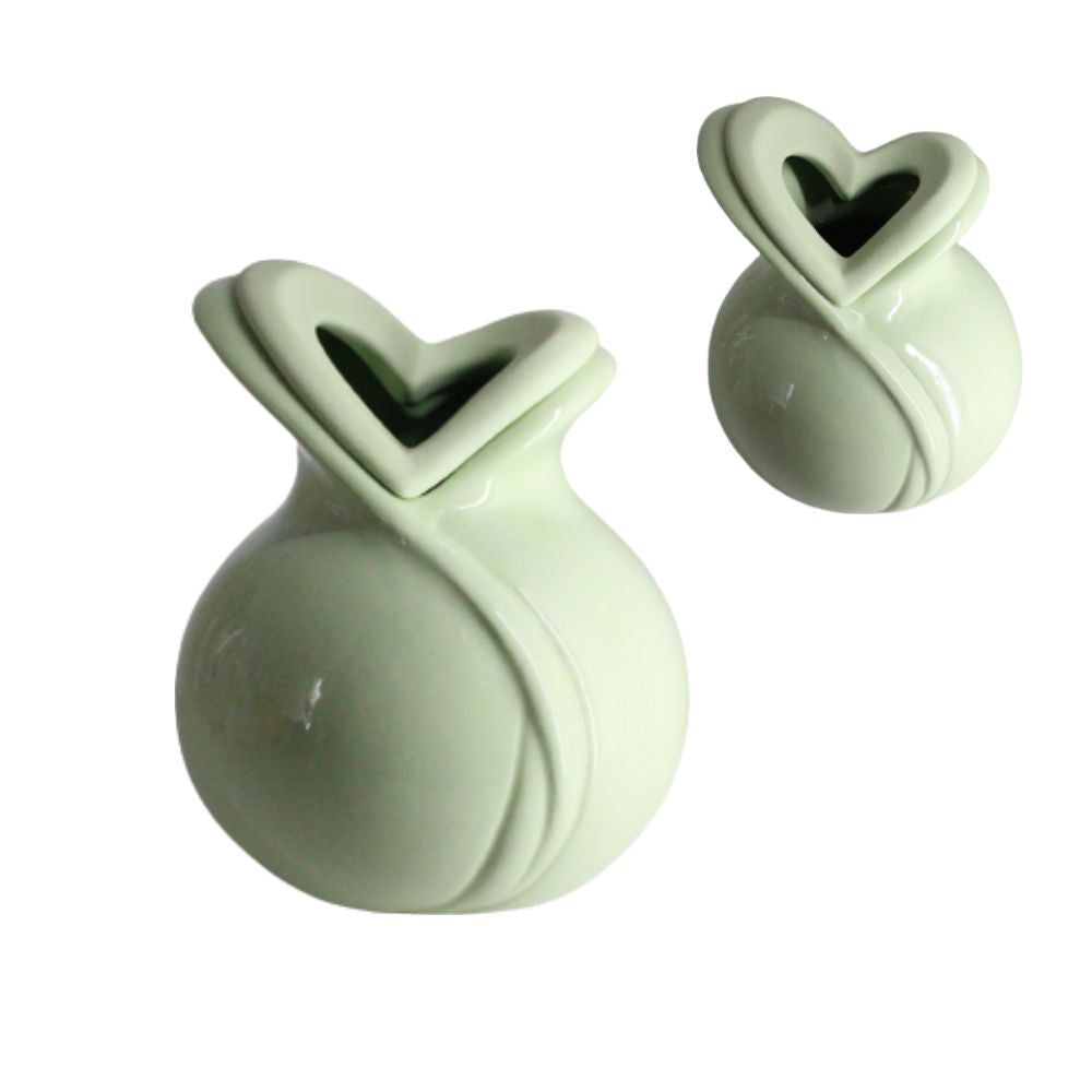 Weds Vaso Diffusore Porcellana e Biscuit decoro Cuori Made In Italy Moderno
